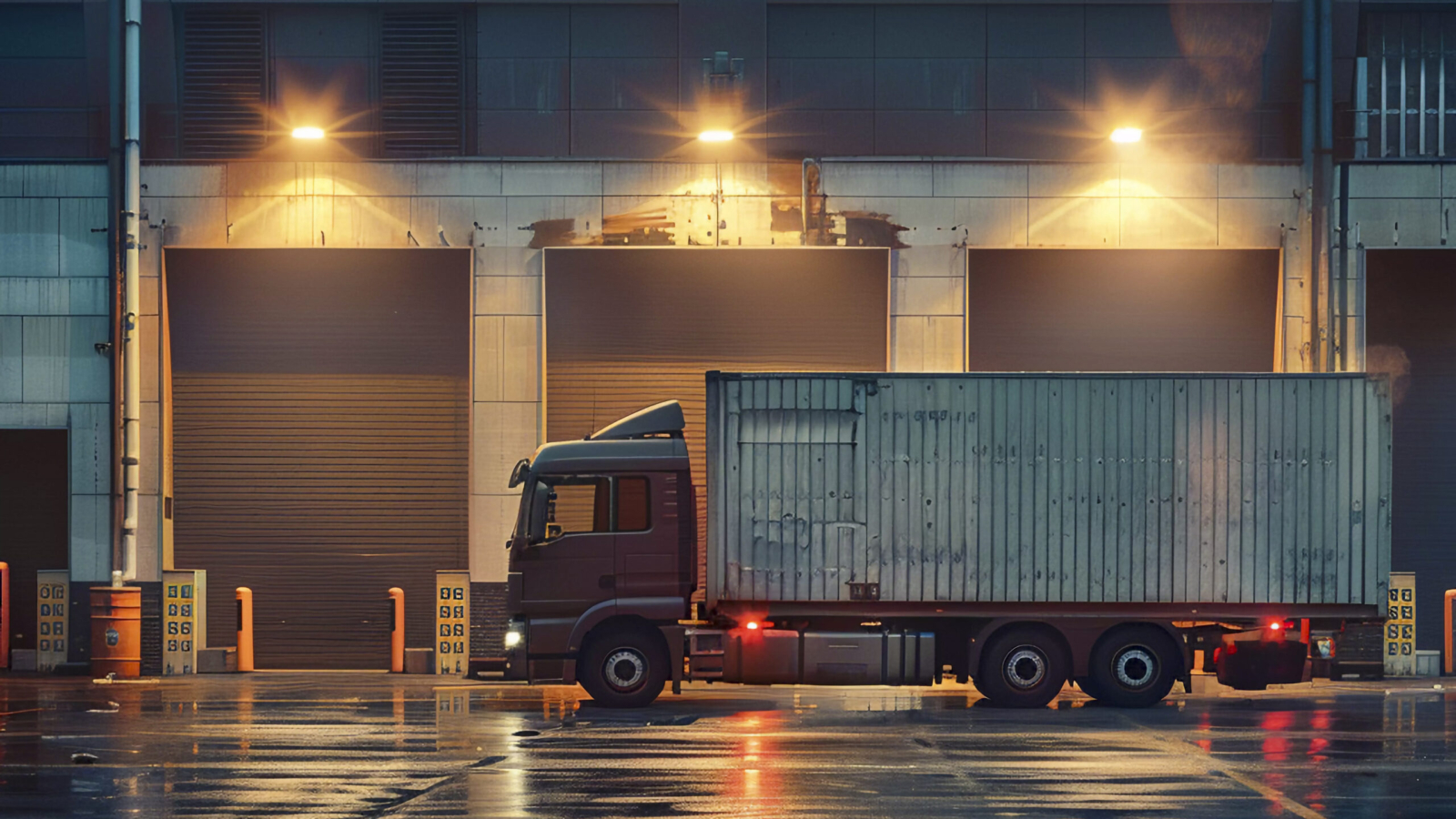 truck at warehouse