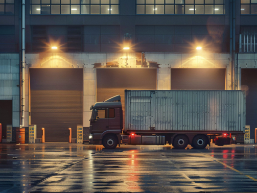 truck at warehouse